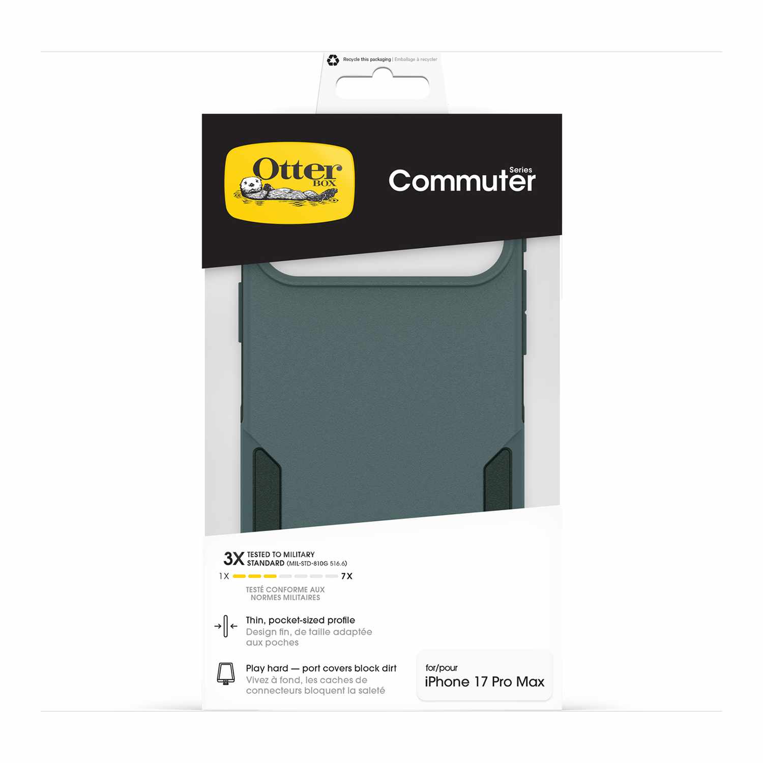 OtterBox Commuter MagSafe Case w/Camera Control Sagebrush (Green) for iPhone 17 Pro Max