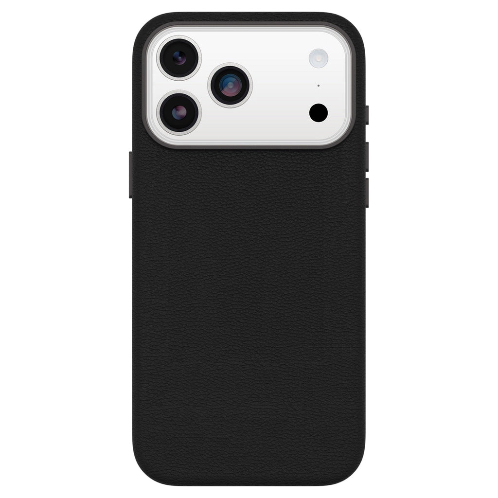 OtterBox Symmetry Cactus Leather MagSafe Case w/Camera Control Noir Ash (Black) for iPhone 18 Pro Max/17 Pro Max
