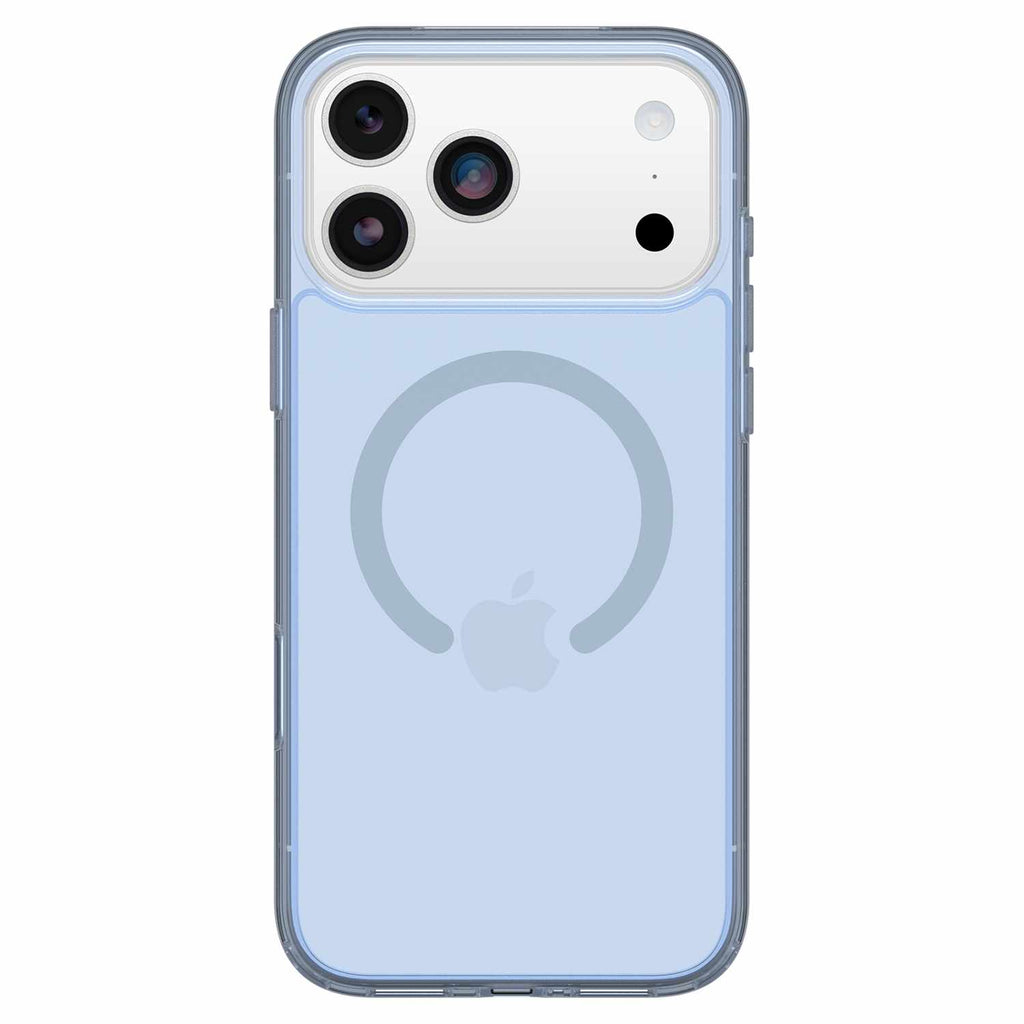 OtterBox Symmetry Clear MagSafe Case w/Camera Control Silver Glade (Blue) for iPhone 18 Pro Max/17 Pro Max