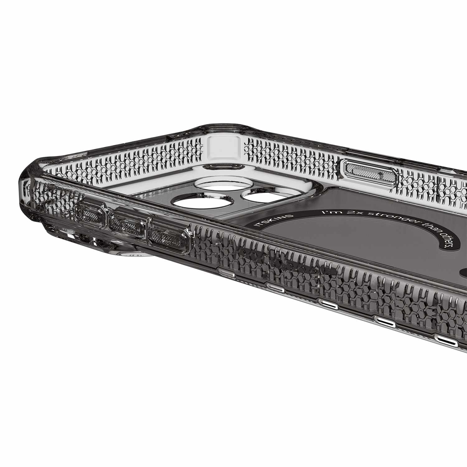 ITSKINS Hybrid_R Vapor MagSafe Case Smoke for iPhone 17 Pro Max - GekkoTech