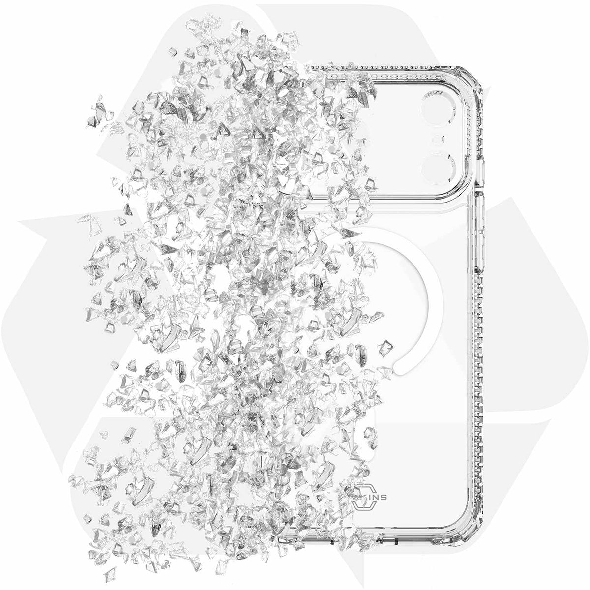 ITSKINS Hybrid_R MagSafe Case Clear for iPhone 18 Pro/17 Pro
