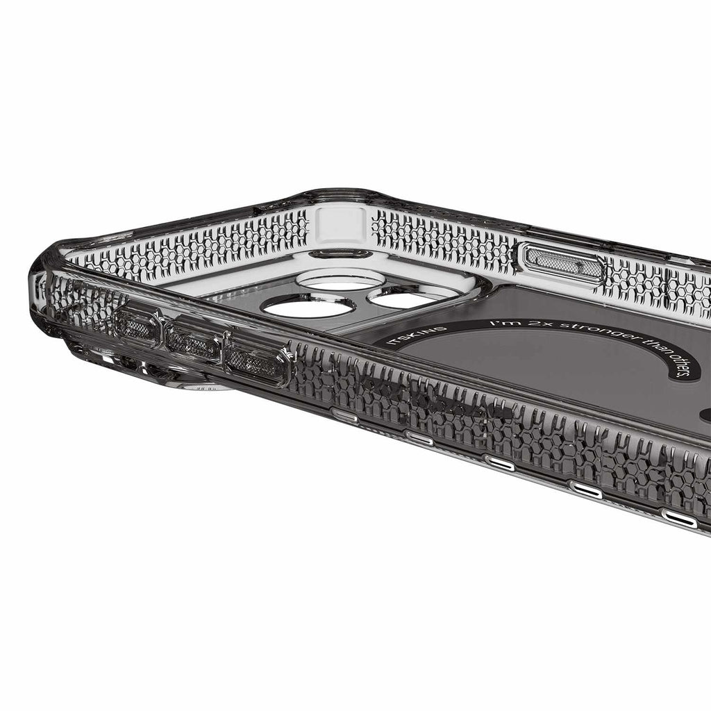 ITSKINS Hybrid_R Vapor MagSafe Case Smoke for iPhone 17 Pro - GekkoTech