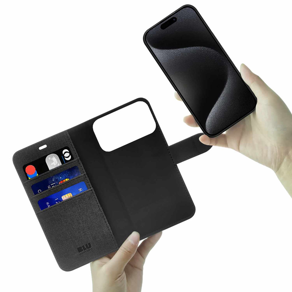 Blu Element Folio 2-in-1 MagSafe Case Black for iPhone 18 Pro/17 Pro