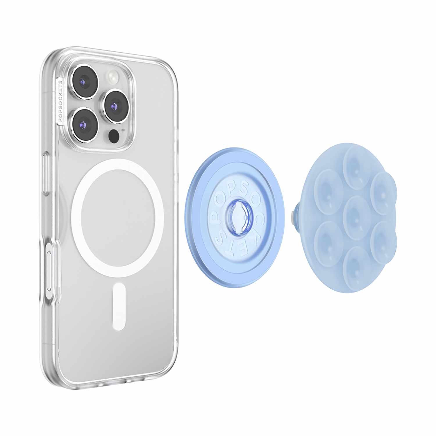 PopSockets PopGrip Suck-Up for MagSafe Round with Adapter Frost