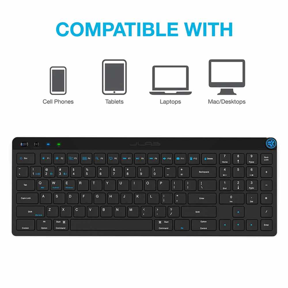 JLab JBuds Keyboard Wireless Black - GekkoTech