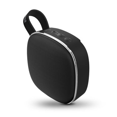 HyperGear Speaker Bluetooth Fabrix Mini Woven Fabric 3W Portable Built in Mic & Controls Big Sound Small Size Carry Strap - 3hr Battery Life - Black - GekkoTech