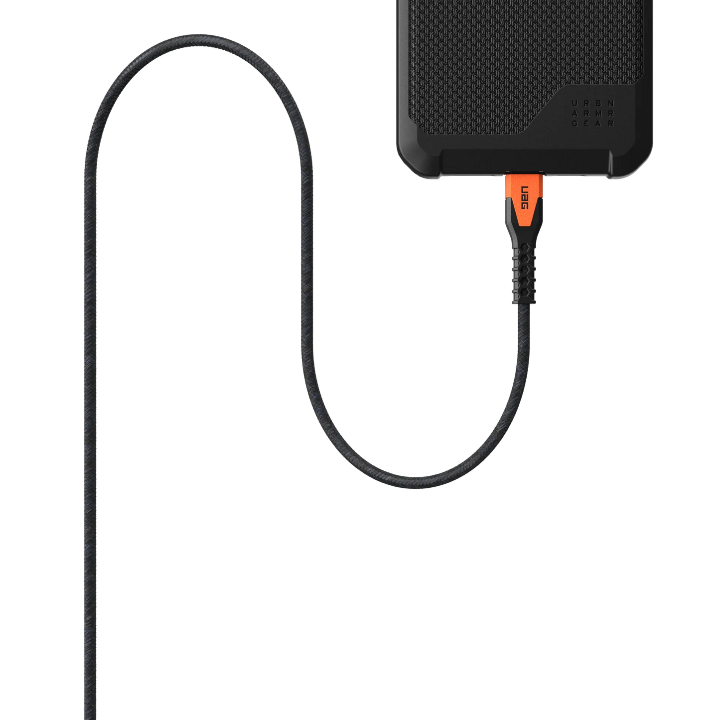 Rugged Kevlar Core USB-C to USB-C Charge/Sync Cable 5ft Black/Orange - GekkoTech
