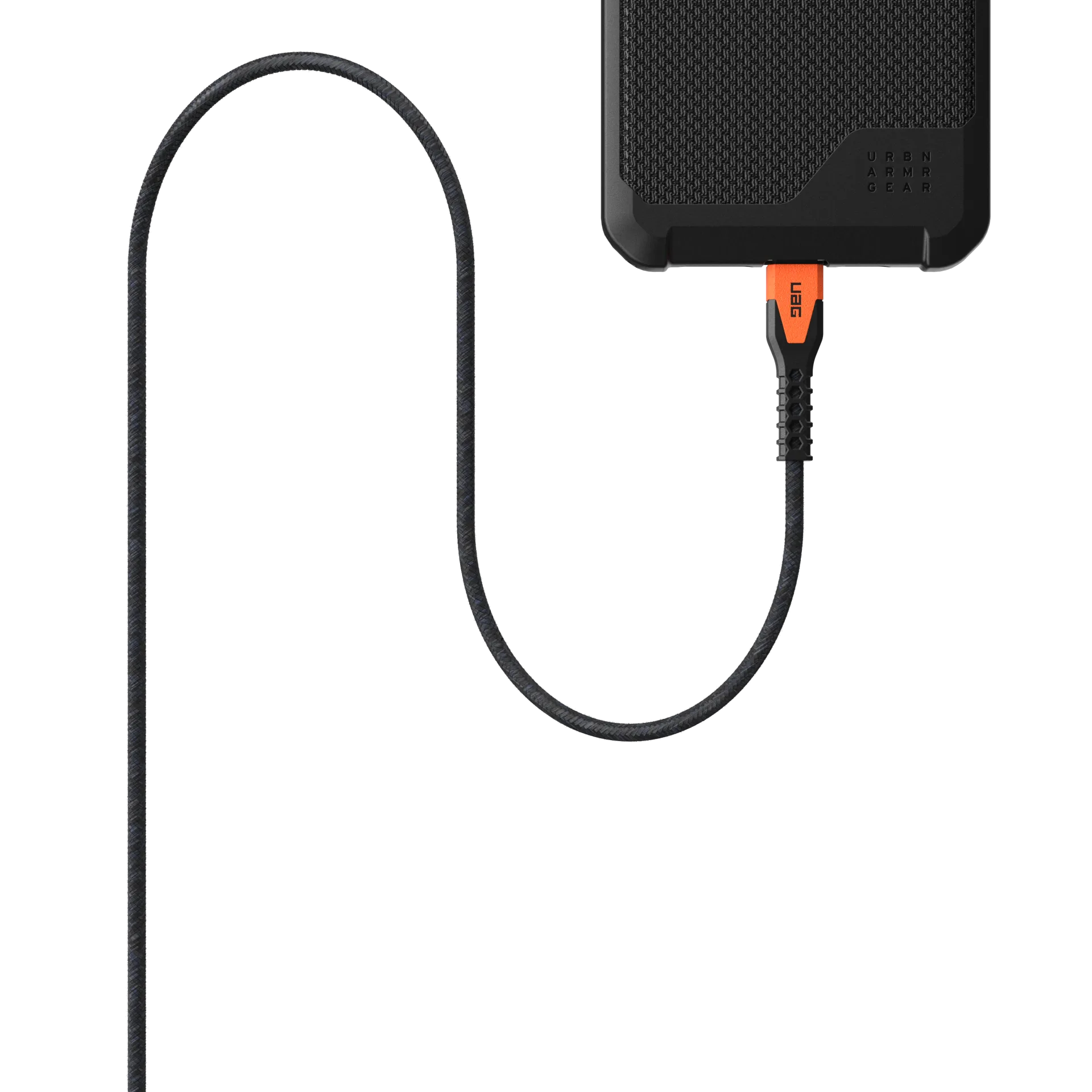 Rugged Kevlar Core USB-C to USB-C Charge/Sync Cable 5ft Black/Orange - GekkoTech