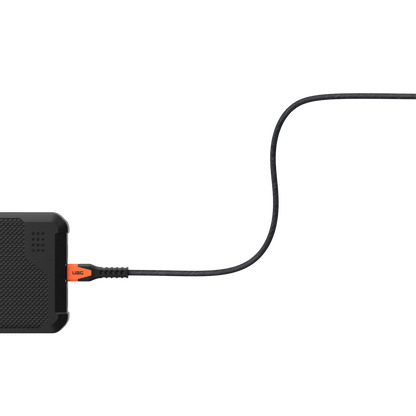 Rugged Kevlar Core USB-C to USB-C Charge/Sync Cable 5ft Black/Orange - GekkoTech